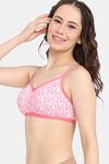 Zivame Everyday Double Layered Non Wired 3/4th Coverage T-Shirt Bra - White Pt — thumbnail 3